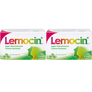 LEMOCIN gegen Halsschmerzen Lutschtabletten Set 