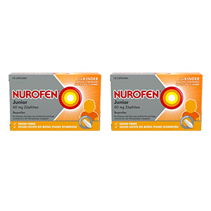 NUROFEN Junior 60 mg Zäpfchen Doppelpackung 
