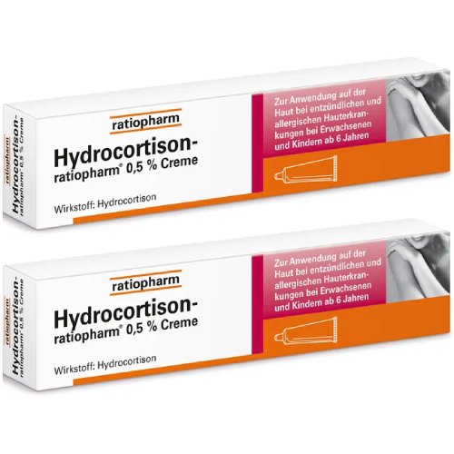 HYDROCORTISON-ratiopharm 0,5% Creme Doppelpackung 