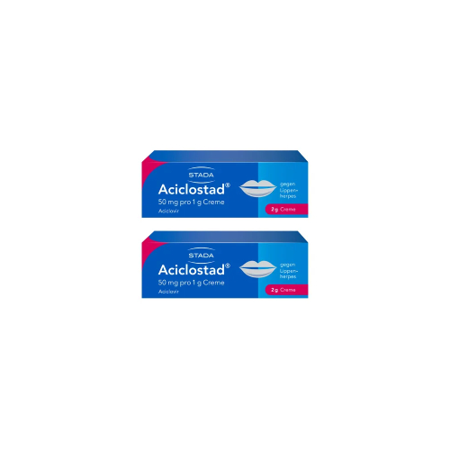 ACICLOSTAD Creme gegen Lippenherpes Doppelpackung 