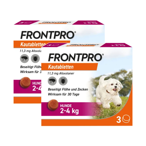 FRONTPRO 11 mg Kautabletten für Hunde 2-4 kg 