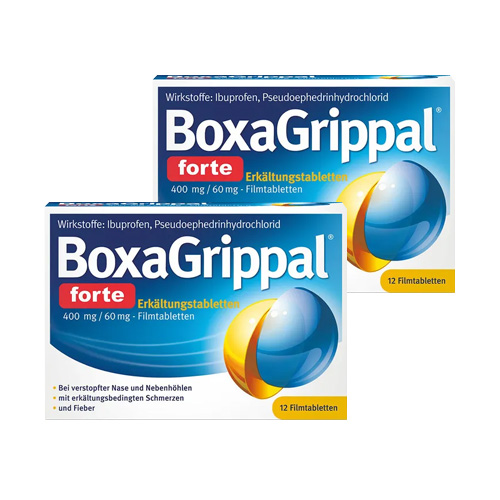 BOXAGRIPPAL forte Erkältungstabletten 400 mg/60 mg FTA 