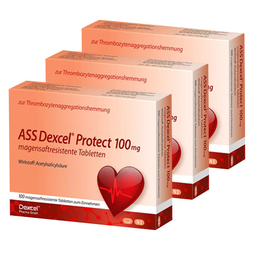 ASS Dexcel Protect 100 mg magensaftres.Tabletten 