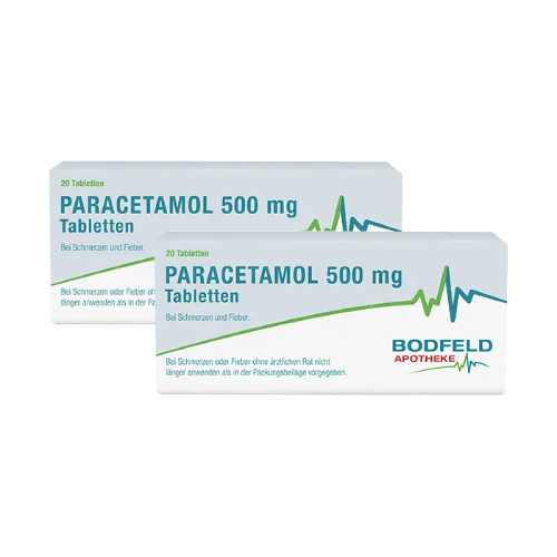 PARACETAMOL 500 mg Tabletten Bodfeld Apotheke Set 