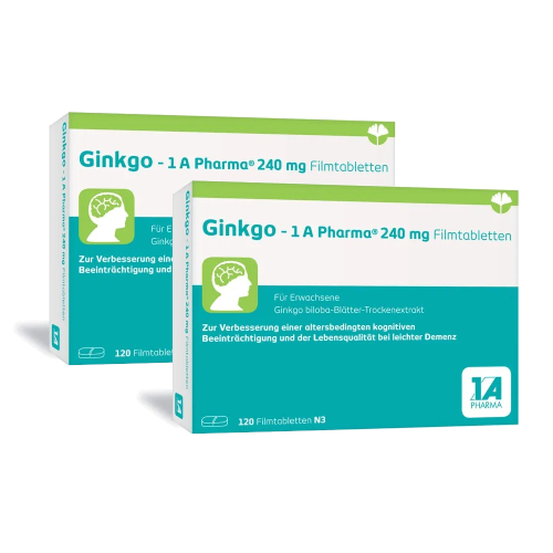 GINKGO-1A Pharma 240 mg Filmtabletten Doppelpackung 