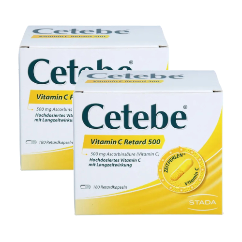 CETEBE Vitamin C Retardkapseln 500 mg Doppelpackung 