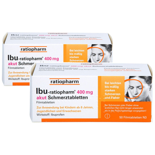 IBU-RATIOPHARM 400 mg akut Schmerztbl.Filmtabl. Set 