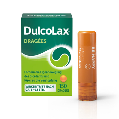 DULCOLAX Dragees 5 mg magensaftres.Tabl.Dose + Mucosolvan Lippenpflegestift