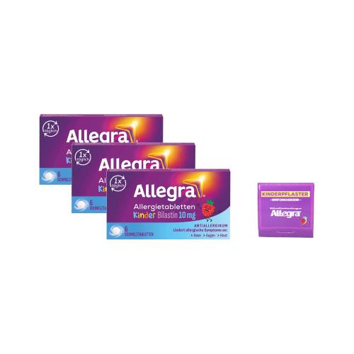 ALLEGRA Allergietabletten Kinder 10 mg Schmelztab. + Kinderpflaster