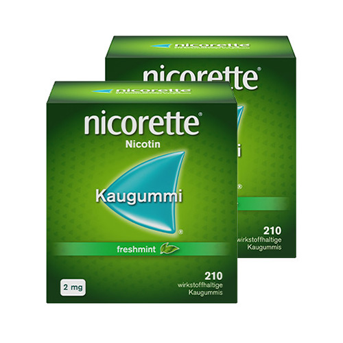 NICORETTE Kaugummi 2 mg freshmint Doppelpackung 