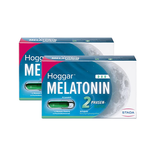 HOGGAR Melatonin DUO Einschlaf-Kapseln Doppelpackung 