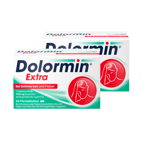 Dolormin® Extra Ibuprofen bei Kopfschmerzen Doppelpackung 