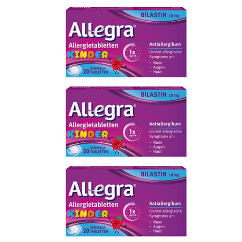 ALLEGRA Allergietabletten Kinder 10 mg Schmelztab. 
