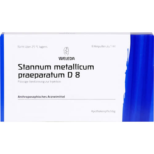 STANNUM METALLICUM praeparatum D 8 Ampullen